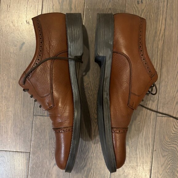 Johnston & Murphy Russo Cap Toe Dress Shoes in Chestnut sz 10 main image 5